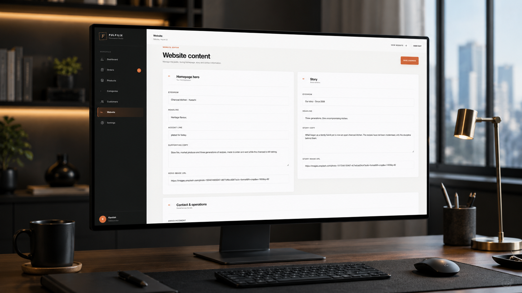 Storefront builder